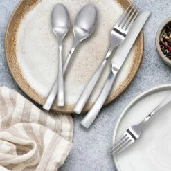 Carolina Satin 20-Piece Flatware Set (Service for 4) by HAMPTON SIGNATURE -Flatware Sales Store satin finish hampton signature flatware sets 845l020hfn 4f 1000