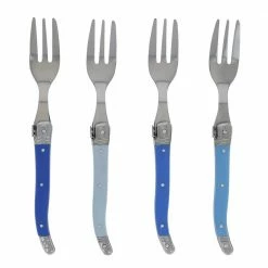 Laguiole Shades of Blue Cake Forks (Set of 4) by French Home