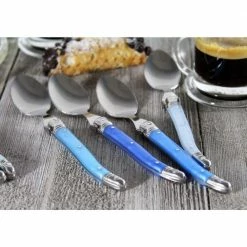 Laguiole Shades of Blue Coffee Spoons (Set of 4) by French Home -Flatware Sales Store shades of blue french home serving sets lg094 31 1000