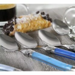 Laguiole Shades of Blue Coffee Spoons (Set of 4) by French Home -Flatware Sales Store shades of blue french home serving sets lg094 4f 1000