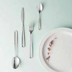 Essentials Sereno 25-Piece 18/0 SS Flatware Set/Wood Drawer Storage Organizer (Service for 6) by BergHOFF 6 Essentials Sereno 25-Piece 18/0 SS Flatware Set/Wood Drawer Storage Organizer (Service for 6) by BergHOFF -Flatware Sales Store silver berghoff flatware sets 1212016 4f 1000