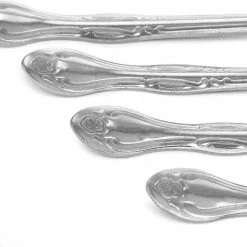 Abbie 4-Piece Stainless Steel Dinner Fork Set by GIBSON HOME -Flatware Sales Store silver flatware sets 985117448m 4f 1000