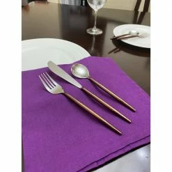 Hammered Stainless Steel 18/0 Flatware 36-Piece Set (Dinner knives, Dinner Forks, Soup Spoons) by Vibhsa 8 Hammered Stainless Steel 18/0 Flatware 36-Piece Set (Dinner knives, Dinner Forks, Soup Spoons) by Vibhsa -Flatware Sales Store silver flatware sets dkdftsbrown36 4f 1000