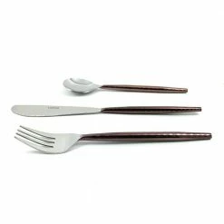 Hammered Stainless Steel 18/0 Flatware 36-Piece Set (Dinner knives, Dinner Forks, Soup Spoons) by Vibhsa