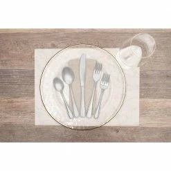 Marina 20-Piece Flatware Set made with high quality stainless steel by David Shaw (Service for 4) by Unbranded -Flatware Sales Store silver flatware sets dsd027 31 1000