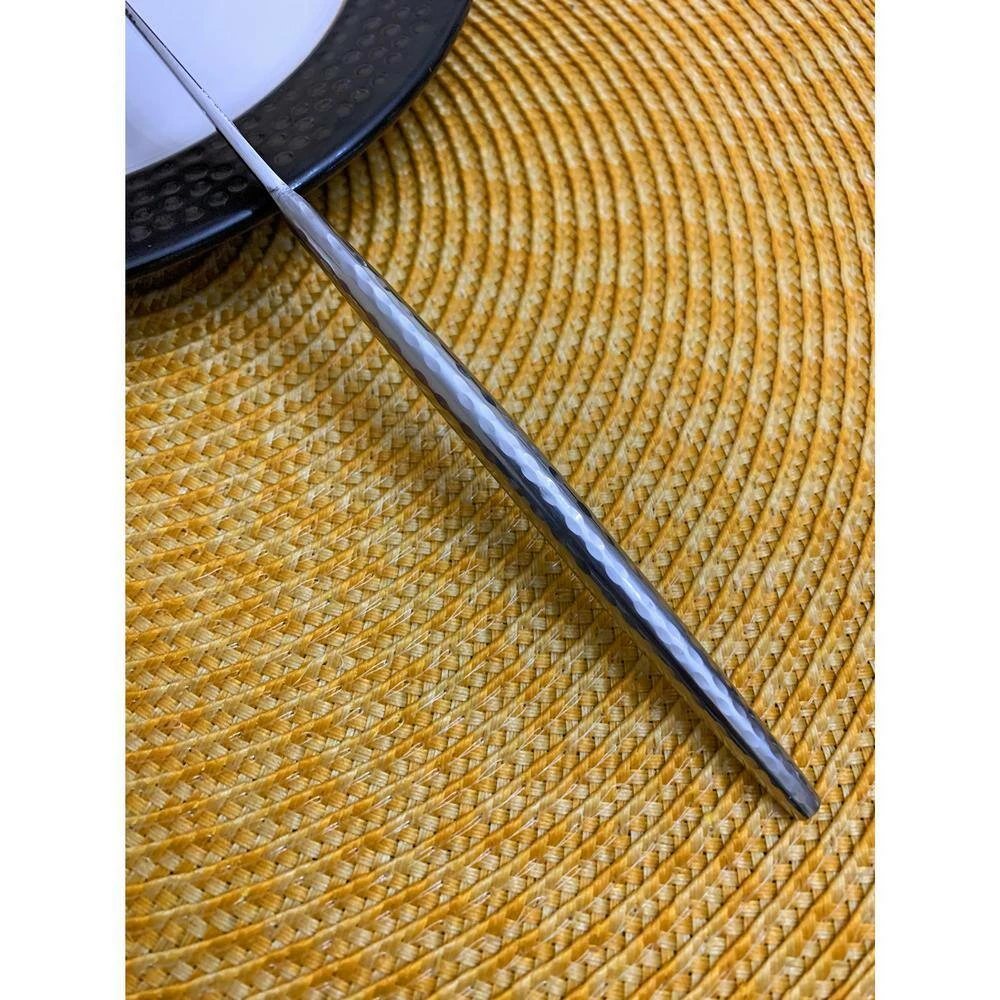 Silver 20-Piece Hammered 18/0 Stainless Steel Flatware Set by Vibhsa 6 Silver 20-Piece Hammered 18/0 Stainless Steel Flatware Set by Vibhsa - Image 6