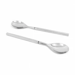Modern 6-Piece Stainless Steel Dessert Spoon by Vibhsa