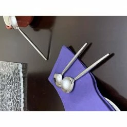 Stainless Steel Soup Spoons Set of 6-Pieces (Hammered, Silver Glossy) by Vibhsa -Flatware Sales Store silver flatware sets teaspoonsilver 4f 1000