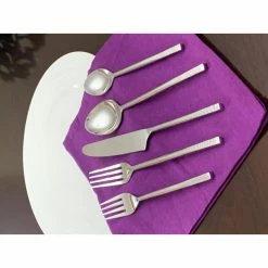 20-Piece Silver Hammared Flatware Set (Service for 4) by Vibhsa -Flatware Sales Store silver flatware sets tipl003 4f 1000