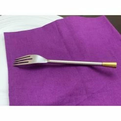 Flatware 6-Pieces Dinner fork-Golden Edge by Vibhsa -Flatware Sales Store silver flatware sets tipl009fork 1f 1000