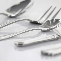 Trevi 45-Piece Silver 18/10 Stainless Steel Flatware Set by GIBSON ELITE 7 Trevi 45-Piece Silver 18/10 Stainless Steel Flatware Set by GIBSON ELITE -Flatware Sales Store silver gibson elite flatware sets 985113970m 4f 1000