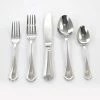 Trevi 45-Piece Silver 18/10 Stainless Steel Flatware Set by GIBSON ELITE