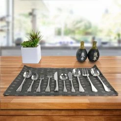 Verdi 45-Piece 18/10 Stainless Steel Flatware Set by GIBSON elite -Flatware Sales Store silver gibson elite flatware sets 985113972m 44 1000