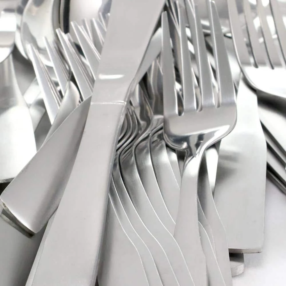 Abbeville 61-Piece Flatware Set with Wire Caddy (Service for 12) by Gibson Home 2 Abbeville 61-Piece Flatware Set with Wire Caddy (Service for 12) by Gibson Home - Image 2