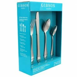 24-Piece New Wilmington Flatware Set (Service for 6) by Gibson Home