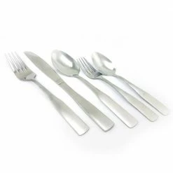Abbeville 61-Piece Stainless Steel Flatware Set with Wire Caddy (Service for 12) by Gibson Home