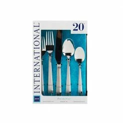 Dawson Frost 20-Piece 18/0 Stainless Steel Flatware Set (Service for 4) by International Silver -Flatware Sales Store silver international silver flatware sets 5108514 4f 1000