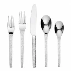 Eve 20 Piece Silver 18/0 Stainless Steel Flatware Set, Service for 4 by ORNATIVE