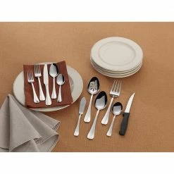 Simplicity 53-Piece Flatware Set (Service for 8) by Pfaltzgraff -Flatware Sales Store silver pfaltzgraff flatware sets 5051756 77 1000