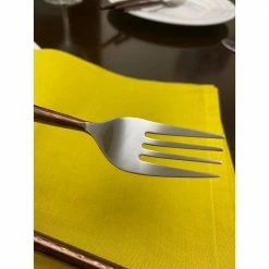 Stainless Steel Dinner Forks Set of 6-Pieces by Vibhsa -Flatware Sales Store silver vibhsa flatware sets forksbrown6 44 1000