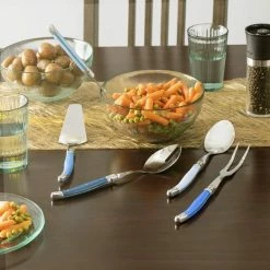 French Home Shades of Blue Laguiole 5-Piece Hostess Set by Unbranded 6 French Home Shades of Blue Laguiole 5-Piece Hostess Set by Unbranded -Flatware Sales Store specialty flatware lg074 4f 1000