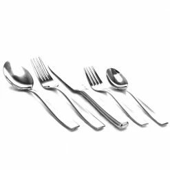 Castleford 20-Peice Mirror Polish Flatware Set (Service for 4) by Gibson -Flatware Sales Store stainless steel gibson flatware sets 985100041m fa 1000