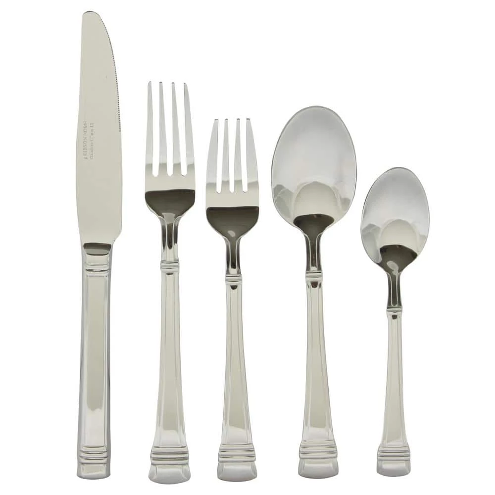 Cordell 20-Piece Stainless Steel Flatware Set (Service for 4) by Gibson 1 Cordell 20-Piece Stainless Steel Flatware Set (Service for 4) by Gibson