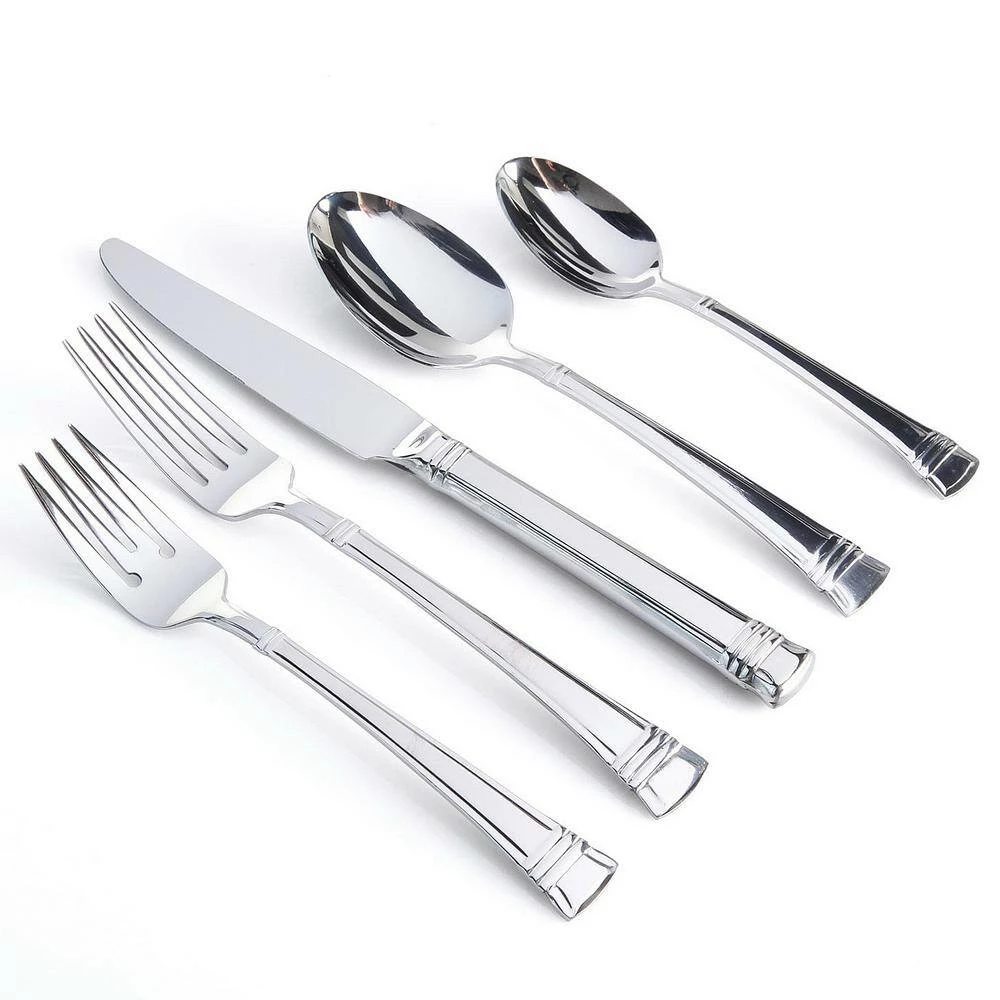Cordell 20-Piece Stainless Steel Flatware Set (Service for 4) by Gibson 4 Cordell 20-Piece Stainless Steel Flatware Set (Service for 4) by Gibson - Image 4