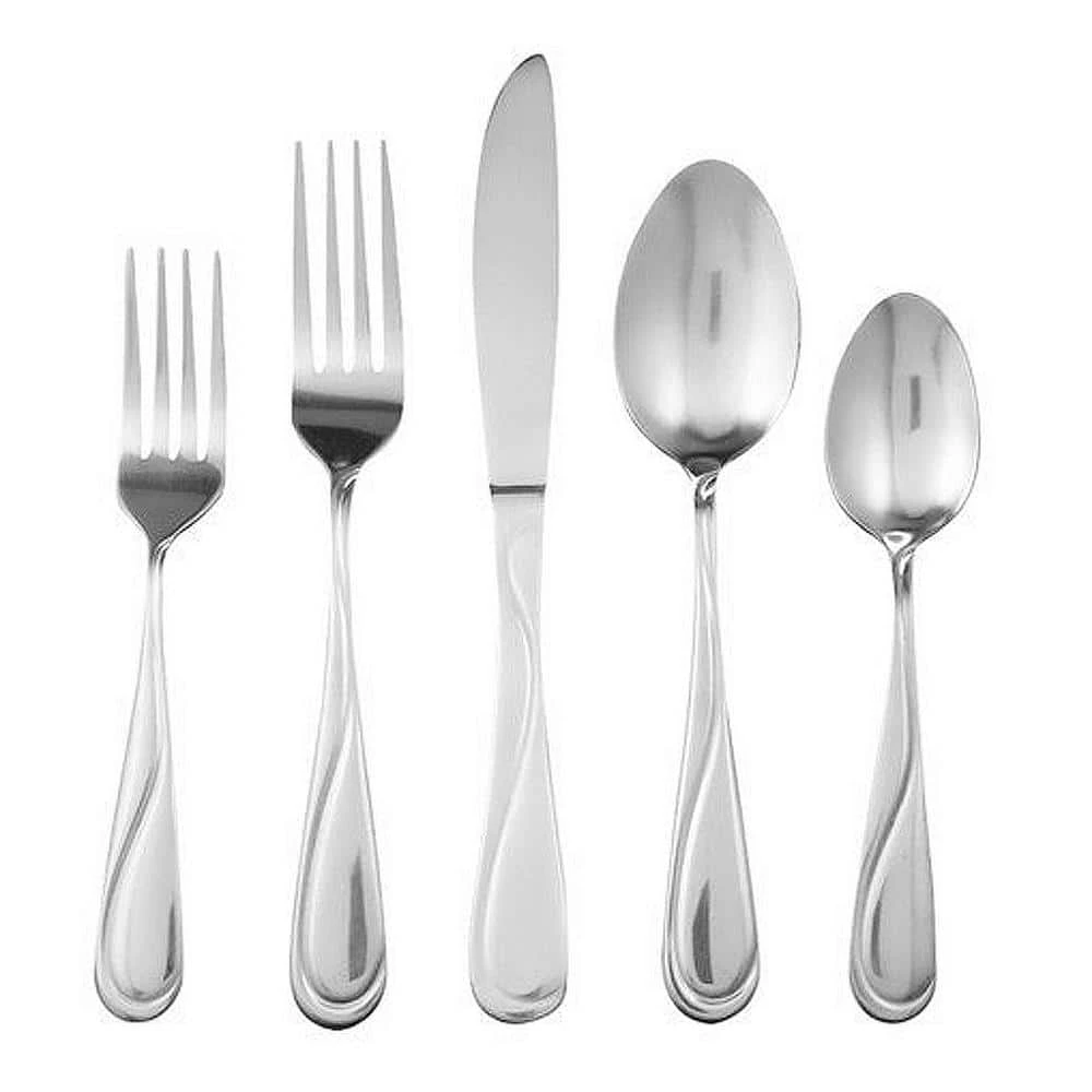 Trillium Plus 24-Piece Stainless Steel Flatware Set (Service for 4) by Gibson Home 3 Trillium Plus 24-Piece Stainless Steel Flatware Set (Service for 4) by Gibson Home - Image 3
