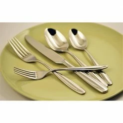 Madison 20-Piece Service for 4-18/10 Stainless Steel by Ginkgo 5 Madison 20-Piece Service for 4-18/10 Stainless Steel by Ginkgo -Flatware Sales Store stainless steel ginkgo flatware sets 11015 4f 1000
