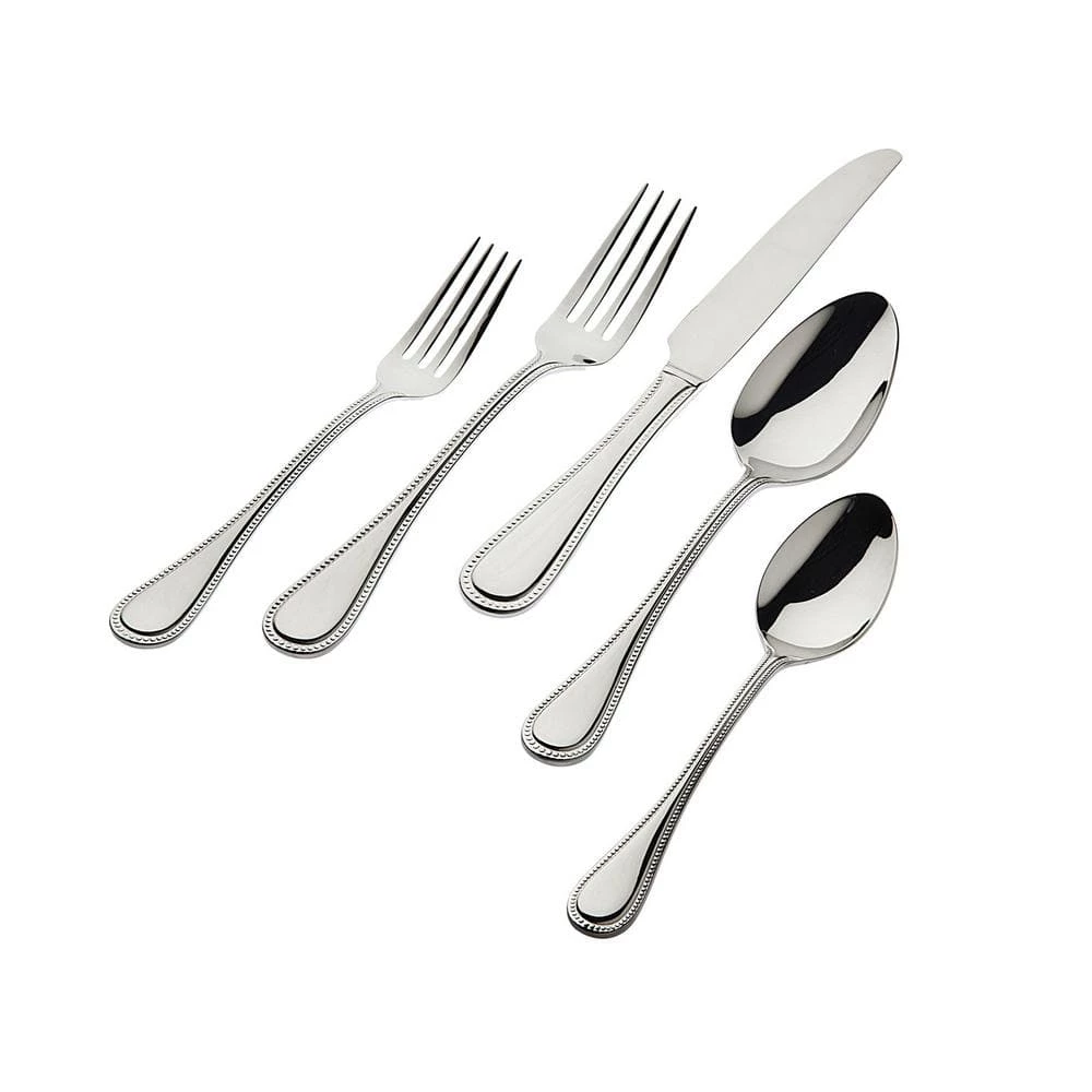 77-Piece Stainless Steel Flatware Set (Service for 12) by Godinger 2 77-Piece Stainless Steel Flatware Set (Service for 12) by Godinger - Image 2