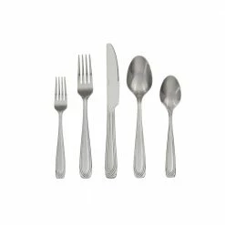 Lora 45-Piece Stainless Steel Flatware Set (Service for 8) by Home Decorators Collection -Flatware Sales Store stainless steel home decorators collection flatware sets ks0991 45p c3 1000