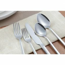 Brenner 20-Piece Stainless Steel Flatware Set (Service for 4) by Home Decorators Collection -Flatware Sales Store stainless steel home decorators collection flatware sets ks6612 20p 77 1000