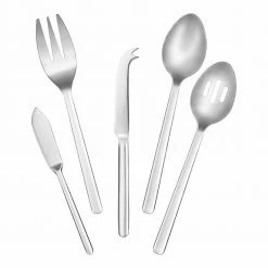 Brenner 5-Piece Stainless Steel Serveware Set by Home Decorators Collection