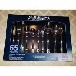 Alcea 65-Piece 18/10 Stainless Steel Flatware Set (Service for 12) by J.A. HENCKELS INTERNATIONAL 8 Alcea 65-Piece 18/10 Stainless Steel Flatware Set (Service for 12) by J.A. HENCKELS INTERNATIONAL -Flatware Sales Store stainless steel j a henckels international flatware sets 22520 365 4f 1000