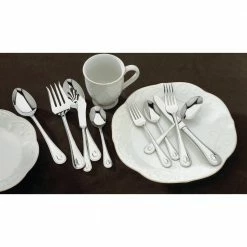 65-Piece French Perle Flatware Set (Service for 12) by Lenox -Flatware Sales Store stainless steel lenox flatware sets 829739 1f 1000