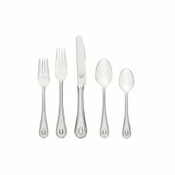 65-Piece French Perle Flatware Set (Service for 12) by Lenox -Flatware Sales Store stainless steel lenox flatware sets 829739 44 1000