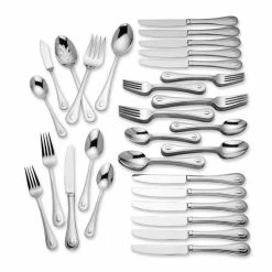 65-Piece French Perle Flatware Set (Service for 12) by Lenox