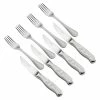 8-Piece Stainless Steel forged Engraved Steak Knife and Dinner fork Set by Tramontina
