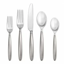 Tidal Frosted 20-Piece Flatware Set (Service for 4) by Skandia