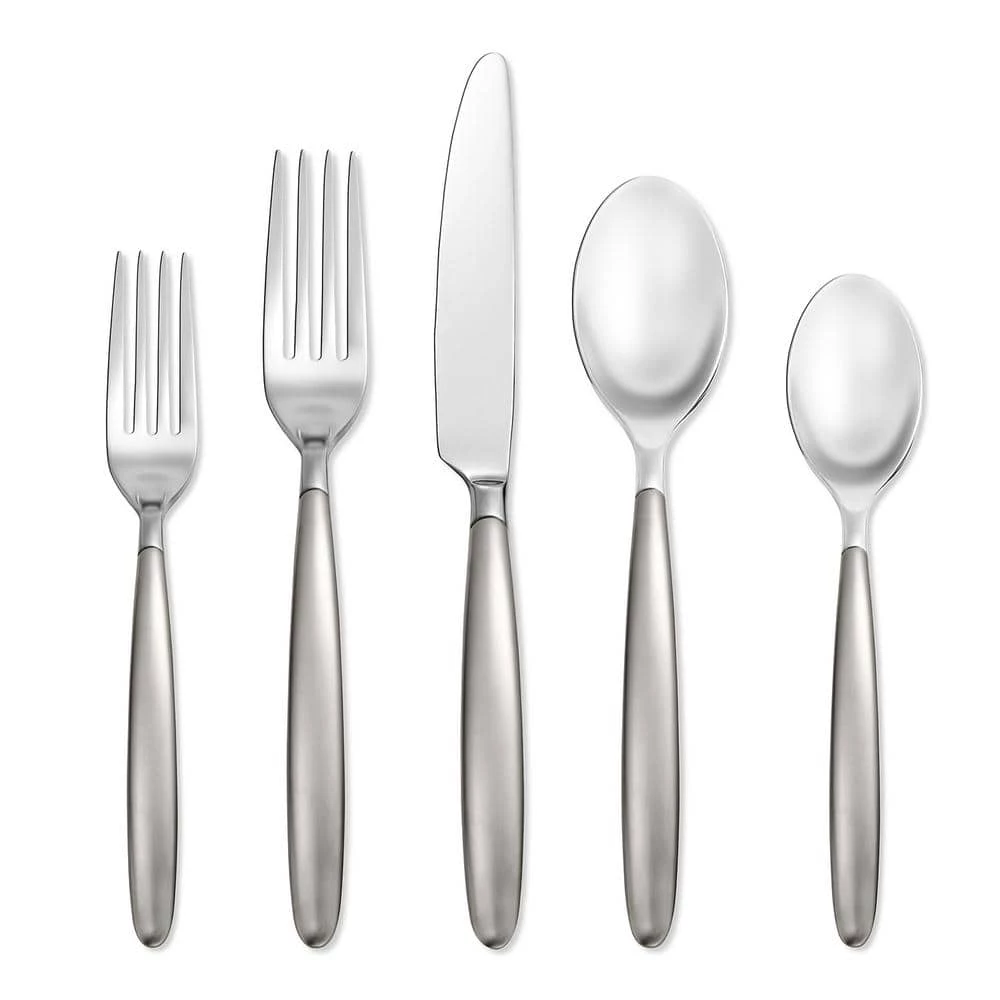 Tidal Frosted 20-Piece Flatware Set (Service for 4) by Skandia 1 Tidal Frosted 20-Piece Flatware Set (Service for 4) by Skandia