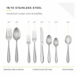 26 Piece 18/10 Stainless Steel Flatware Set by TABLE 12 -Flatware Sales Store stainless steel table 12 flatware sets tf26s30m 44 1000