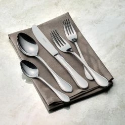 Italy 20-Piece 18/10 Stainless Steel Flatware Set by Tramontina -Flatware Sales Store stainless steel tramontina flatware sets 80306 001ds 1f 1000