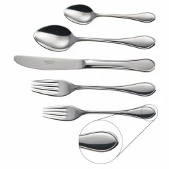 Italy 20-Piece 18/10 Stainless Steel Flatware Set by Tramontina -Flatware Sales Store stainless steel tramontina flatware sets 80306 001ds 44 1000