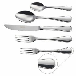 Firenze 45-Piece 18/10 Stainless Steel Flatware (Set Service for 8) by Tramontina -Flatware Sales Store stainless steel tramontina flatware sets 80315 002ds 77 1000