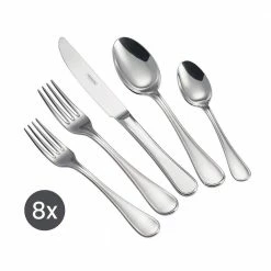 Firenze 45-Piece 18/10 Stainless Steel Flatware (Set Service for 8) by Tramontina -Flatware Sales Store stainless steel tramontina flatware sets 80315 002ds c3 1000