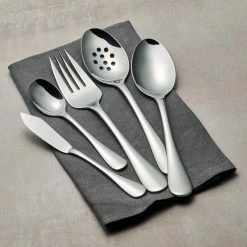 Classic 45-Piece 18/10 Stainless Steel Flatware Set by Tramontina -Flatware Sales Store stainless steel tramontina flatware sets 80322 003ds 44 1000