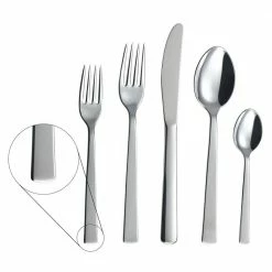 Oslo 20-Piece 18/0 Stainless Steel Flatware Set (Service for 4) by Tramontina -Flatware Sales Store stainless steel tramontina flatware sets 80324 001ds 44 1000