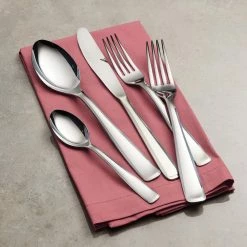 Pacific 20-Piece 18/10 Stainless Steel Flatware Set by Tramontina -Flatware Sales Store stainless steel tramontina flatware sets 80328 001ds 1f 1000