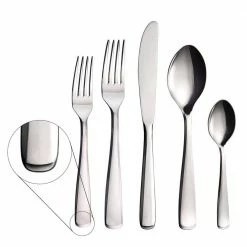 Pacific 20-Piece 18/10 Stainless Steel Flatware Set by Tramontina -Flatware Sales Store stainless steel tramontina flatware sets 80328 001ds 44 1000